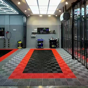 Carrelage de sol de garage en PP au design moderne pour garages privés, installation et retrait faciles pour les sites sportifs en plein air - Product Image 2