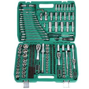 Juego de Herramientas Mecánicas de 216 Piezas para Reparación de Automóviles y Motocicletas, Llaves de Tubo de 1/4'', 3/8'' y 1/2'', Uso Doméstico - Product Image 2