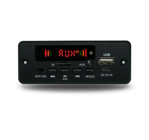 2023 Hot Selling BT 5.0 5V-32V MP3 Player Decoder Board 6W Amplifier Car FM Radio Module Support FM TF USB AUX Recorders