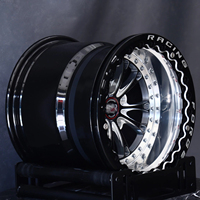 Jantes Beadlock personnalisées forgées en 2 parties, noir brillant fraisé, direct usine, jantes décalées 10 rayons pour course de dragster