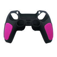 Coque de protection en silicone bicolore multicolore pour manette PS5 Dualsense antidérapante compatible avec chargeur Dock