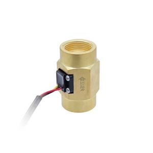 G3/4인치 수컷-암컷 BSP 나사형 NPN 유량 센서 <span class=keywords><strong>2</strong></span>-45L/분 DC12v 유량계 자석 황동 유량 센서 온수기용 - Product Image 2