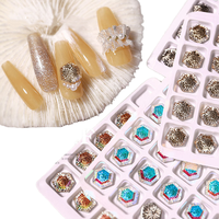 Nouveaux strass K9 en relief à dos plat, forme cœur et goutte d'eau, cristal AB brillant, diamants pour ongles, pierres de décoration 3D pour nail art DIY