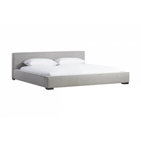Cabrio-Klapp bett mit modernem Design und Stoff polsterung Platzsparendes MDF-Schaum material aus Sperrholz für Schlafzimmer möbel