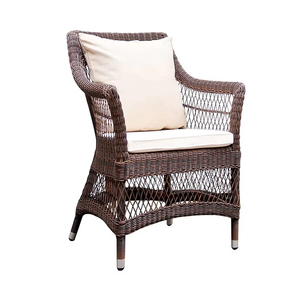Sillas de Jardín, Sillón de Exterior, Ratán Marrón Tejido Antideslizante, Sillas de Ratán Elegantes, Poltrona para Cafetería y Bodega - Product Image 4