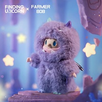 Figurine de collection Looking Unicorn FARMER BOB Troisième Génération Phantom Dragon Secret Realm en vinyle et peluche, série boîte mystère, jouet tendance, cadeau