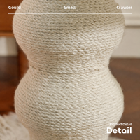 Arbre à chat moderne tout-en-un avec condo, poteaux à gratter en sisal, meuble d'escalade pour chat, griffoir en carton durable pour animaux de compagnie
