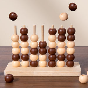 Jeu d'échecs en trois dimensions en bois à quatre dimensions Nouvel outil interactif d'éducation précoce parent-enfant Batailles pour deux personnes pour enfants - Product Image 2