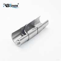Accessoires de système de garde-corps d'angle à rainure pour main courante à 90 degrés, coude réglable en acier inoxydable 304 pour main courante ronde