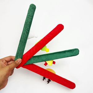Festive Christmas Slap <b>Bracelets</b> - Cute Plush Wristbands for Stocking Stuffers & Party Decor - Product Image 5