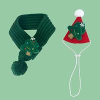 Lot de Foulards de Noël en Laine pour Animaux de Compagnie – Motifs Arbre de Noël et Père Noël pour Chiens et Chats – Idéal Toutes Saisons