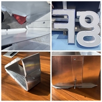 Machine de pliage automatique CNC pour lettres à canaux en acier inoxydable à encoches en V, haute précision, alimentation automatique, poinçonnage pour enseignes LED