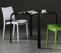 Combinaison de table à manger et chaise, modèle nordique, table basse, moderne et minimaliste, italien, table de luxe
