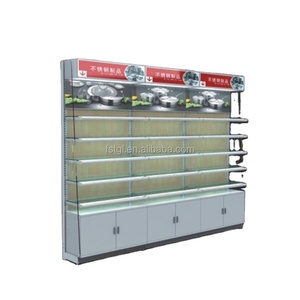 Estantes de exhibición de frutas y verduras, estante de madera resistente para supermercado - Product Image 4