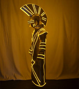 Traje Espacial de Tecnología Futura con Luz LED para Discoteca, Ropa Fluorescente para Bailar, Accesorios para Espectáculos LED, <span class=keywords><strong>Disfraz</strong></span> de <span class=keywords><strong>Emperador</strong></span> - Product Image 5