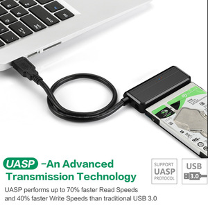 E-Yield Sata To Usb 3.0 <b>Hard</b> <b>Drive</b> Adapter Cable For 2.5 3.5 Inch Ssd Hdd Data Transfer With Power Supply - Product Image 3