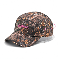 Casquette de running et de loisirs en nylon, personnalisée, imperméable, 57 cm, profil bas, brodée, motif camouflage Real Tree, 5 panneaux, style Dad Hat et Trucker, pour l'extérieur