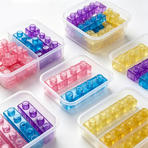 Cubos Sensoriales Portátiles, Kit de Construcción para Guardería, Piezas Suaves de TPR, Herramienta de Actividades para el Entrenamiento de la Concentración y la Cognición de Formas en Niños - Product Image 4