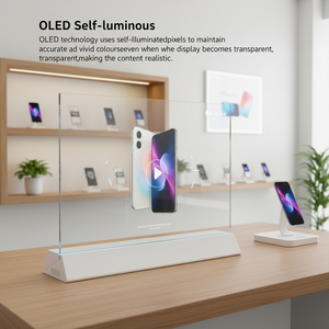 Vente directe d'usine, écrans <span class=keywords><strong>OLED</strong></span> transparents ultra-clairs, HDR10+, 120 Hz, 1080p, éclairage New Horizon, vitrines intelligentes - Product Image 4