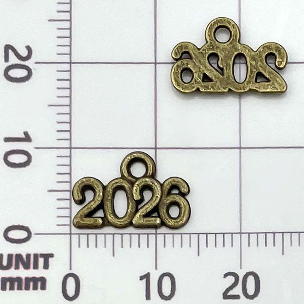 1 ตัวเลขโบราณสีน้ำเงิน 2026 - 0.5g - 14*9mm - 21816