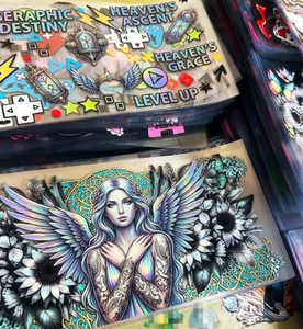 Autocollants UV pour verres à vin, mugs à bière, décorations UV DTF pour tasses 16oz, couleurs vives et brillantes, détails précis, anti-décoloration, longue durée - Product Image 2