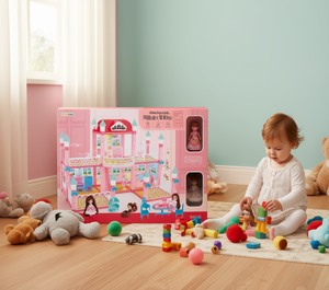 Thinkultrapositha Set Casa delle Bambole in Plastica 4-6 Anni Gioco di Ruolo per Bambini Set per Giochi di Ruolo Domestici - Product Image 2