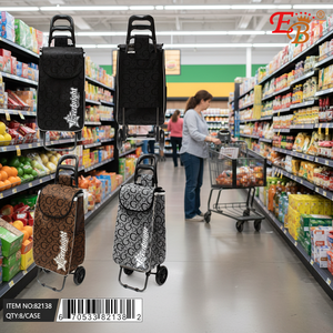Carrito de Compras de Plástico y Acero de 39.5 Pulgadas con Cerradura para Monedas, 8 Piezas/Caja - Product Image 5