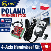 Kit volant MPG CNC Mach3 4 axes avec générateur d'impulsions manuel USB et plaque de montage pour carte d'interface - Stock Pologne