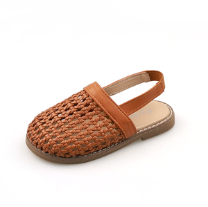 Sandales d'été pour filles, nouvelles sandales souples tressées à bout fermé pour bébés, idéales pour l'extérieur - Product Image 6