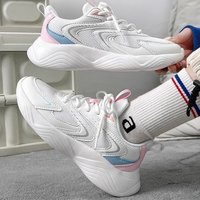 Baskets de sport décontractées pour femmes, tendance mode outdoor, respirantes, à lacets, à semelle épaisse, rehaussantes, pour la marche