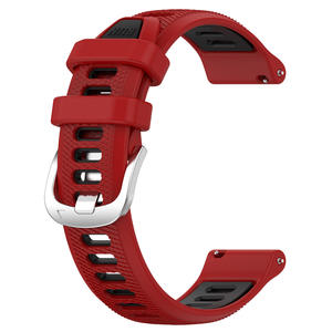 Bracelet de montre IVANHOE 20mm 22mm pour <span class=keywords><strong>Garmin</strong></span> Venu 3 2 Sq 2 Forerunner <span class=keywords><strong>645</strong></span> 245 255 Music 265 Vivoactive 5 4 3 Bracelet de montre en silicone - Product Image 6