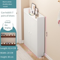 Meuble de rangement et étagère à chaussures de grande capacité, durable, imperméable, de style moderne, pour salon et villa, avec montage facile