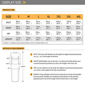 Vêtements de <span class=keywords><strong>grande</strong></span> <span class=keywords><strong>taille</strong></span> pour femmes Robes de style hawaïen rose élégant pour dame Vêtements de Saint-Valentin Robes de bureau à manches longues pour femmes Robes Maxi - Product Image 6