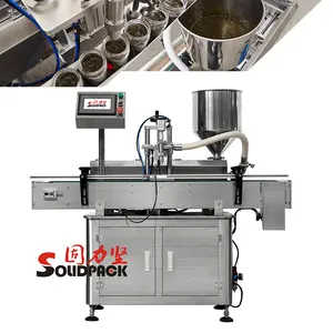 Solidpack Small Piston Manual Filling Machinery Peanut Butter Lip Gloss Paste 1L Easy To Operate