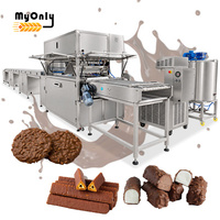 Machine de production de chocolat pour enrober les biscuits MY avec tunnel de refroidissement