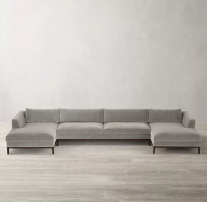 Design italiano modernista casa Base di quercia divano componibile componibile soggiorno mobili - Product Image 4