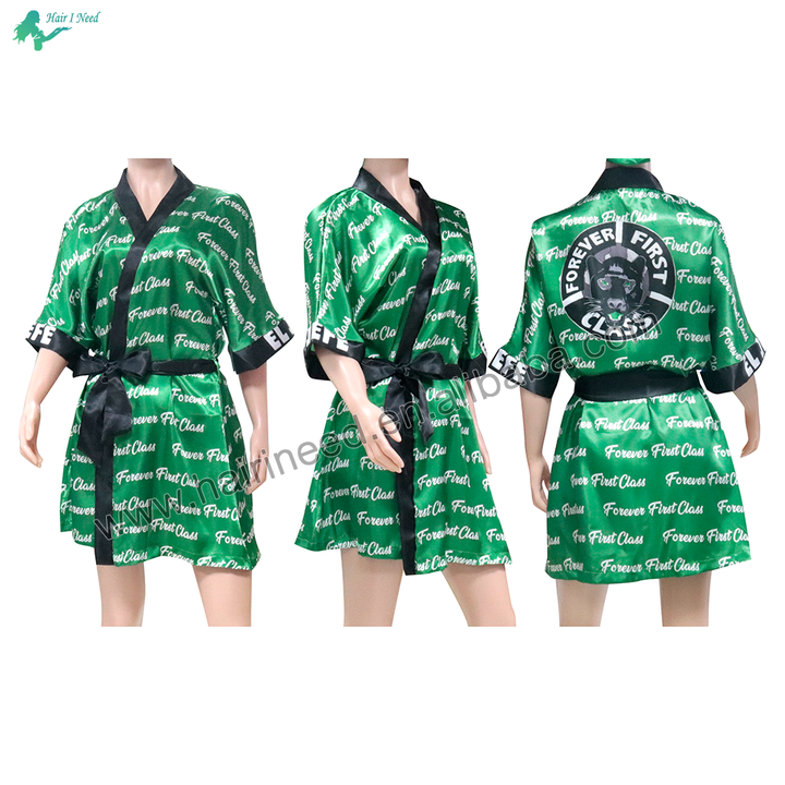 Custom logo Wholesale Luxury Night Dress Gowns Bath Wedding Bridesmaid Bridal Robe Femme Satin Robes for Women Elegant