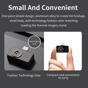 Nouveau Mini <span class=keywords><strong>Thermomètre</strong></span> Industriel à Imagerie Thermique pour Smartphone 2026, Vision Nocturne Infrarouge USB OEM Vert Résolution 256x192 - Product Image 2