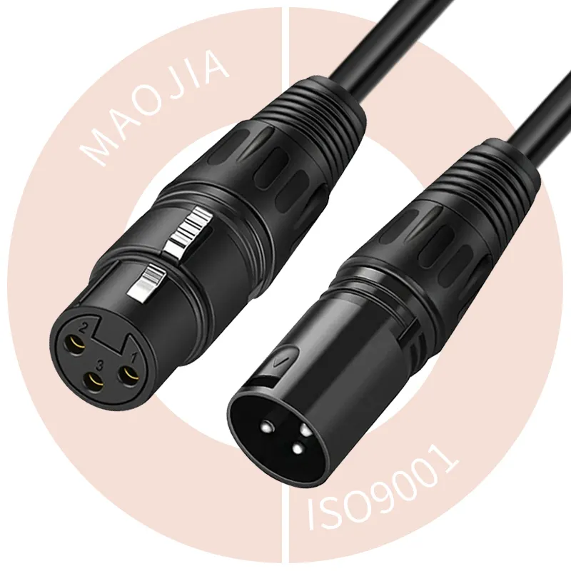 Cabo xlr de alta qualidade profissional 3m 5m 10m 20m mic microfone cabo 3 pinos macho para fêmea xlr áudio para cabo xlr