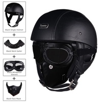 Casque de moto rétro à pédale, batterie, véhicule électrique, casque de sécurité léger, demi-casque en ABS