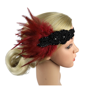 40styles de bandeaux à paillettes strass et perles Bandeau de <span class=keywords><strong>cheveux</strong></span> vintage <span class=keywords><strong>Gatsby</strong></span> Party Bandeau à plumes pour femmes Accessoires pour <span class=keywords><strong>cheveux</strong></span> - Product Image 3