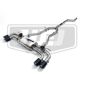 Système d'échappement Catback pour BMW 530E G30 B48 2.0T 545E, style M5 amélioré, son performance, en acier inoxydable, avec soupape d'échappement - Product Image 5
