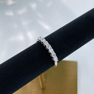 <span class=keywords><strong>Anillo</strong></span> de Diamantes Cultivados en Laboratorio con Diseño Artístico de Flor de Hielo Fluido, Plata de Ley PT950, <span class=keywords><strong>Anillo</strong></span> de Compromiso para Mujer, Joyería Fina para Boda, Alianzas Nupciales - Product Image 3