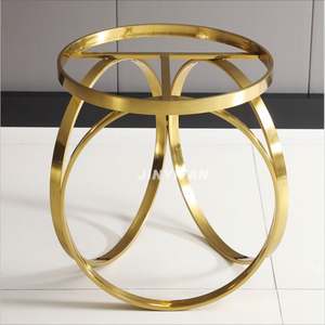 Base de Mesa de Comedor de Metal de Diseño Art Deco de Primera Calidad EX209, Patas de Acero Inoxidable Espejadas, Forma Irregular, Diseño Único, para Uso en Exteriores - Product Image 3