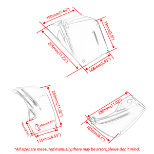 Accessoires de moto, panneau de carénage de batterie latérale adapté pour Yamaha V-Star XVS400 XVS650 <span class=keywords><strong>Dragstar</strong></span> DS400 DS650 Custom <span class=keywords><strong>Classic</strong></span> - Product Image 3