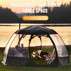 Tenda a forma di zucca di tipo facile da piegare e facile da aprire di alta qualità per il campeggio con più opzioni di tenda
