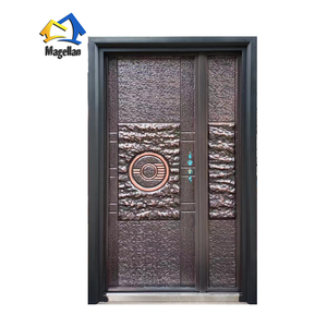 Porte de sécurité en acier à <span class=keywords><strong>prix</strong></span> compétitif, porte d'entrée principale, design extérieur, <span class=keywords><strong>double</strong></span> porte de luxe, dernier design, porte en fonte - Product Image 4