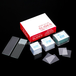 Huizhong <b>Microscope</b> Slides 25x76mm 1mm Thick Clear Glass Ground Edges Cover Glass 22x22mm For <b>Microscope</b> Use - Product Image 1