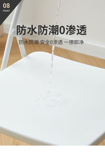 Chaise de conférence moderne pliable et relevable, avec cadre en acier et dossier en plastique, design simple et portable, idéale pour dortoir, école, hôtel, chambre et salle à manger - Product Image 4