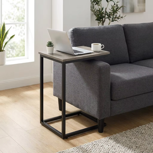 High Quality <strong>Rustic</strong> Iron Bedside <strong>Table</strong> C-Shaped End <strong>Table</strong> For Modern Farmhouse Living Room Sofa <strong>Side</strong> Coffee Station - Product Image 2